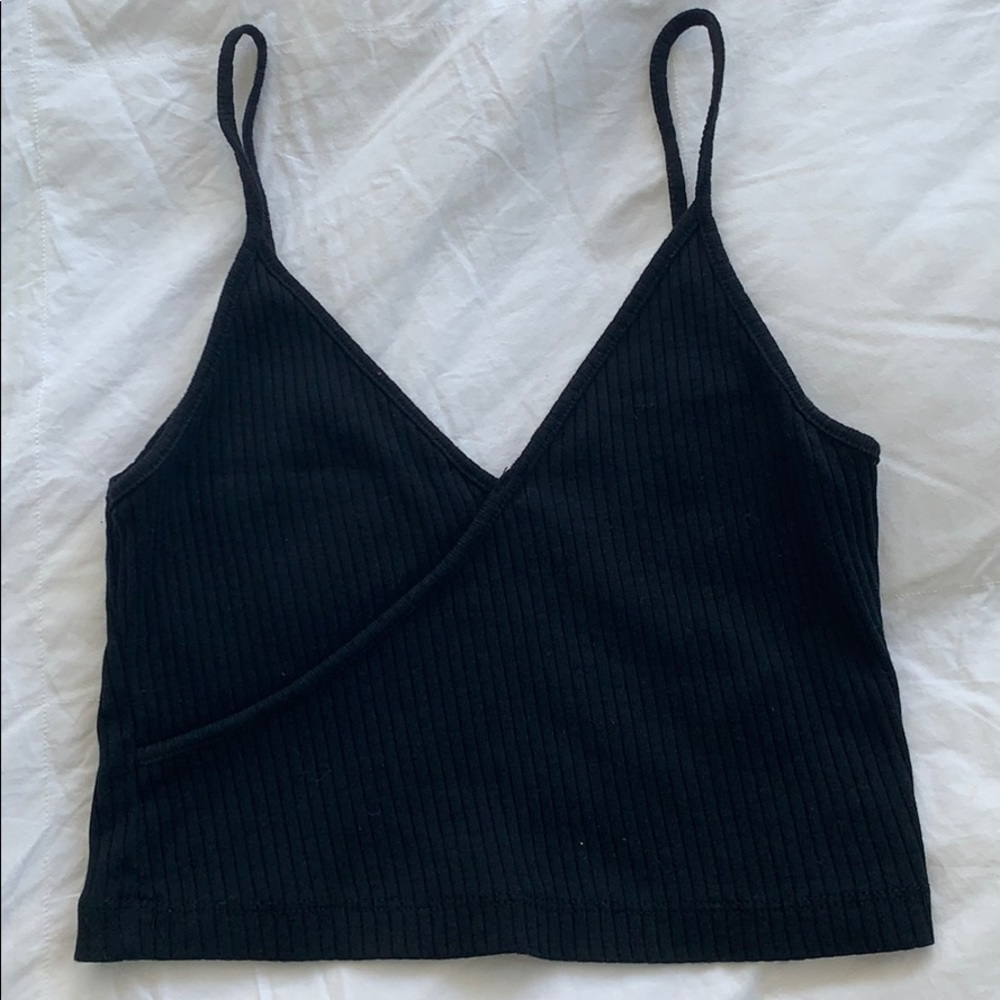 Black Cropped Topshop Tanktop